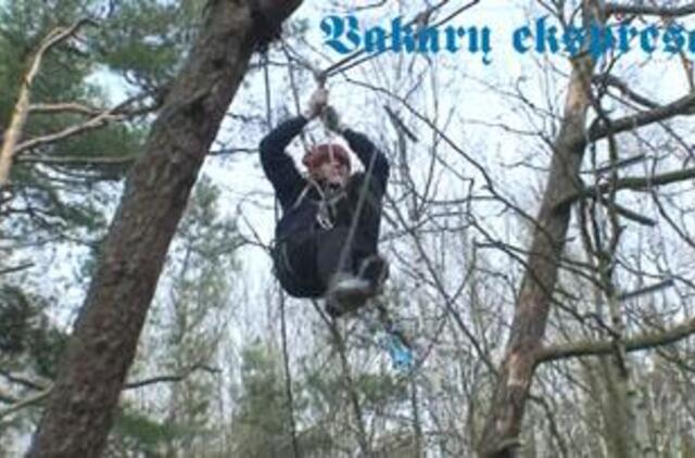 Lietuvos alpinistai į "kalnus" kopė Giruliuose