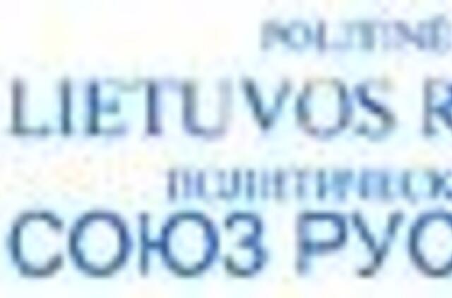 "Piliečių pasirinkimas 2008": Lietuvos rusų sąjungos rinkimų programa - tik šūkių rinkinys
