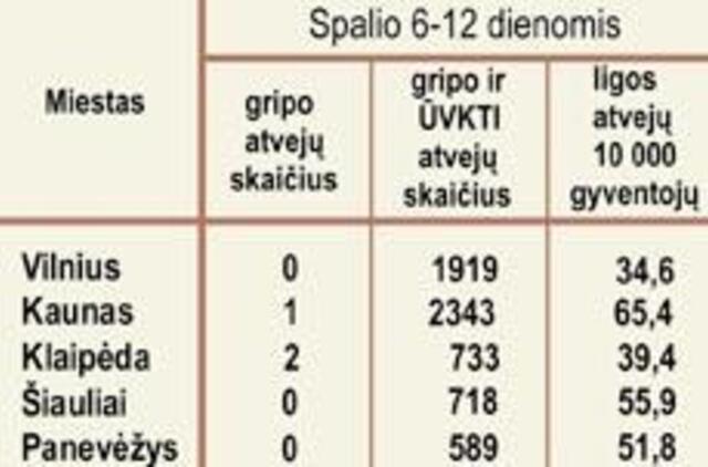 Gripas ir peršalimo ligos plečia savo valdas