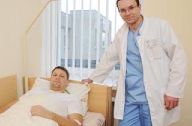 Sporto traumų poskyriuje - jubiliejinė operacija