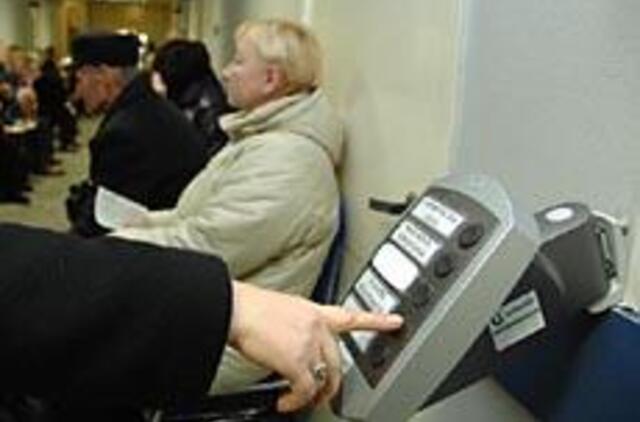 Įėjimą į registratūrą reguliuoja švieslentė