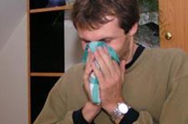 Gripas: skaičiai auga