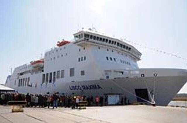 Didžiausią Lietuvos laivą pakrikštijo ministrienė 