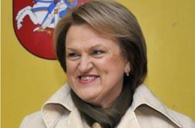 K. Prunskienė nusiteikusi kovoti antrajame prezidento rinkimų ture