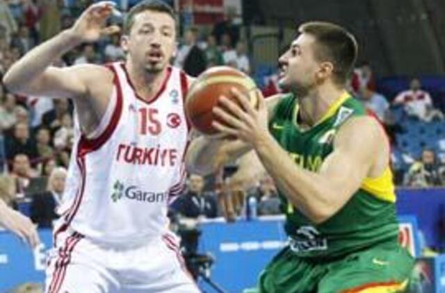 Europos krepšinio čempionatas: Lietuva - Turkija 76:84 (papildyta)