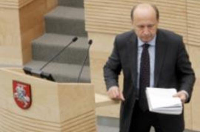 Premjeras: kai kurių profsąjungų neatsakingumas tik griauna mokytojų autoritetą