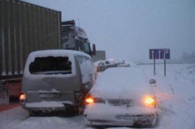 Avarijoje susidūrė 10 automobilių (foto)