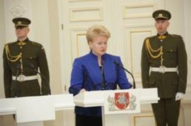 D. Grybauskaitė: apginti savo bei vaikų ateitį galime tik apgynę laisvę