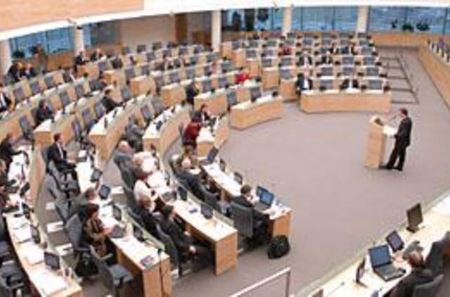 Užduotis Seimui - atkurti prestižą