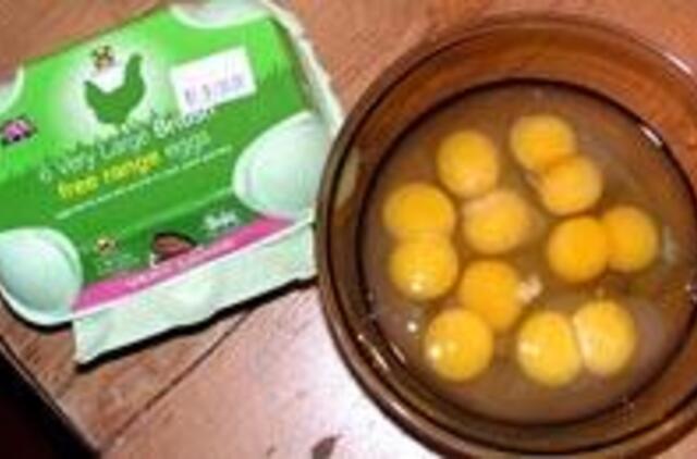 Britę pribloškė neįprasti kiaušiniai