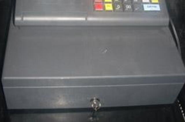 Pagrobė kasos aparato stalčių su pinigais