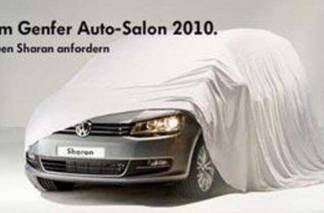 Nauja "Volkswagen Sharan" bus varoma ir visais keturiais ratais