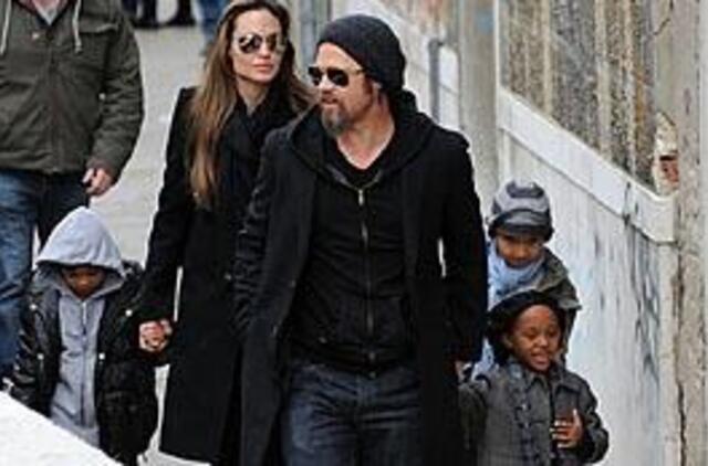 Pittas ir Jolie apsigyveno Venecijoje