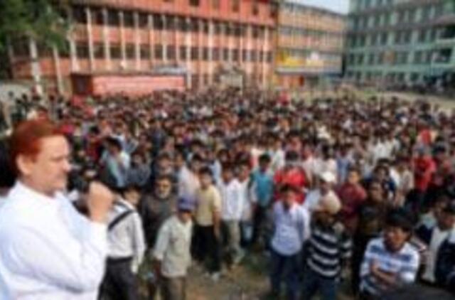 Nepalo sostinėje Katmandu rengiamasi masiniam protestui