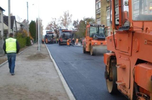 Darbščiausios savivaldybės jau baigia gatvių rekonstrukcijos projektus