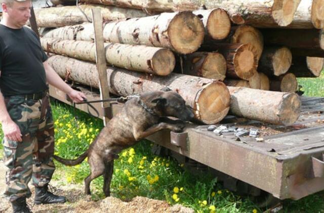 Slepiamus telefonus aptikti padėjo tarnybinis šuo