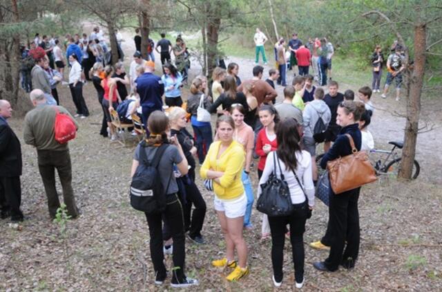 Universiteto bendruomenė sportuoja pajūryje