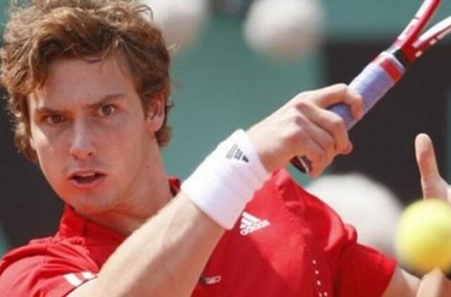 Latvijos tenisininkas E. Gulbis pralaimėjo šveicarui R. Federeriui