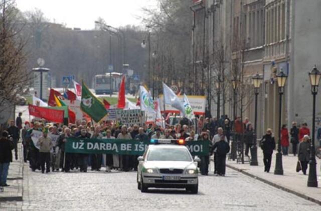 Profesinės sąjungos kreipėsi į valdžią