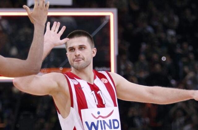 L. Kleizos vedama "Olympiacos" laimėjo pirmąjį pusfinalio mačą