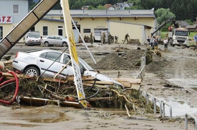 Austriją talžė vasarinės audros