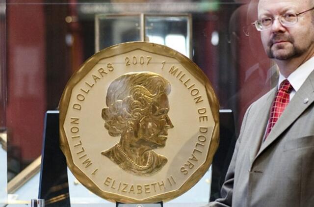 Didžiausia pasaulyje auksinė moneta bus parduodama Vienos aukcione