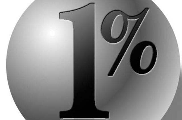 ECB ketvirtadienį paliko galioti 1 proc. bazinę palūkanų normą