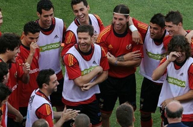 Ispanijos futbolininkams pažadėtos premijos po 600 tūkst. eurų