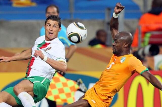 PAR 2010: Portugalijos ir Dramblio Kaulo Kranto futbolininkai įvarčių nepelnė