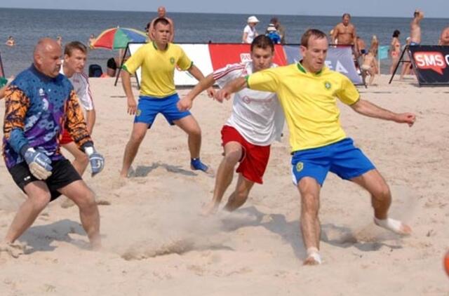 Šeštadienį Palangoje – paplūdimio futbolas