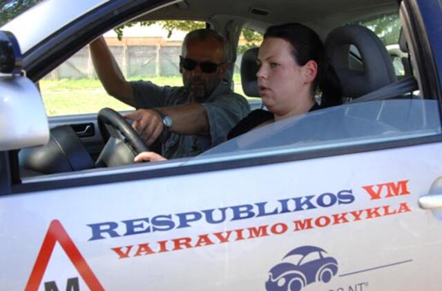 Per šių metų pirmąjį pusmetį pradedančiųjų vairuotojų yra 5,4 proc. daugiau