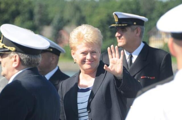Prezidentė pajūryje atvėrė piniginę