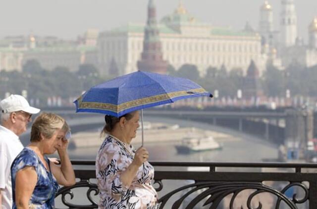 Rusijos sostinė Maskva skendi smoge