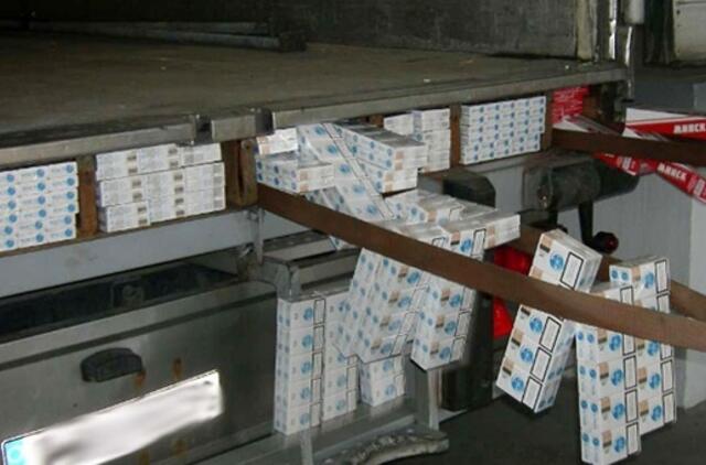 Slėptuvėse - cigarečių kontrabanda