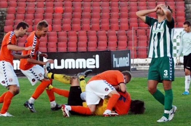 "Banga" iš LFF taurės varžybų eliminavo "Žalgirį"