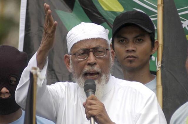 Indonezijoje suimtas radikalus islamo dvasininkas Abu Bakaras Baširas
