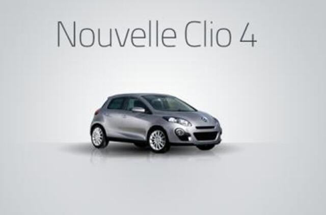 Naujos kartos "Renault Clio" parodė savo veidą