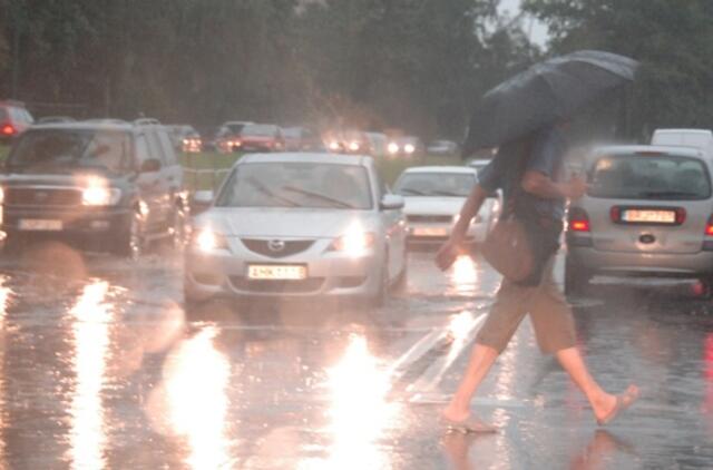 Šiandien Klaipėdoje - audros siautėjimas