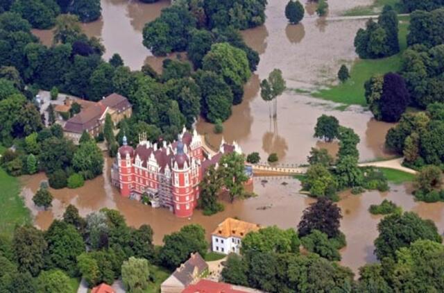 Vokietijoje vanduo apsėmė parką, įtrauktą į UNESCO paveldo sąrašą