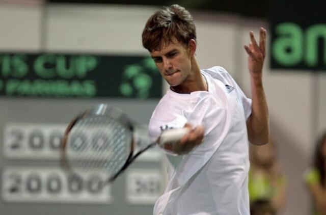 Lietuvos tenisininkas Laurynas Grigelis turnyre Italijoje iškopė į pusfinalį