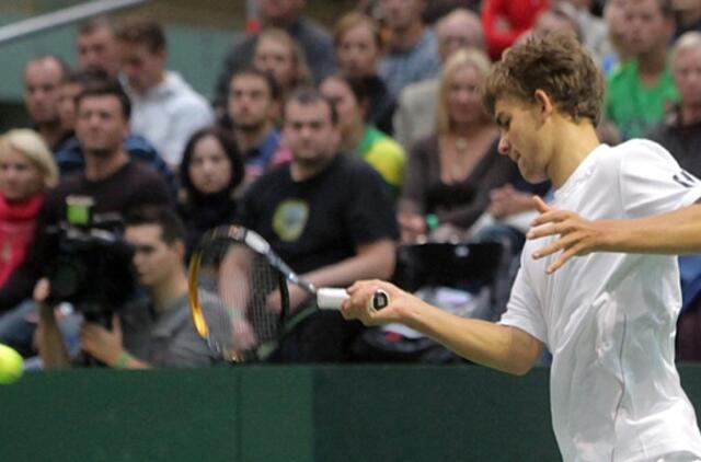 Tenisininkas Laurynas Grigelis Italijoje iškopė į finalą