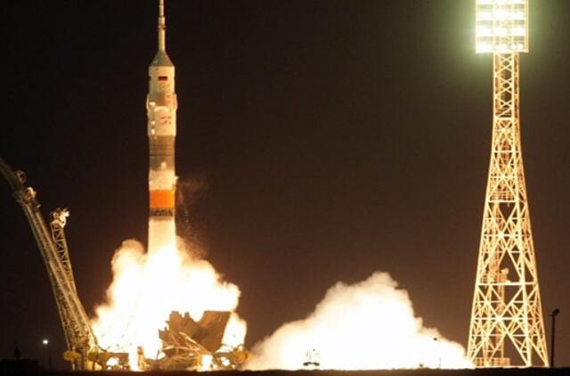 Į kosmosą pakilo nauja ilgalaikė tarptautinės kosminės stoties įgula