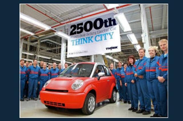 "Th!nk City" - populiariausias pasaulio elektromobilis