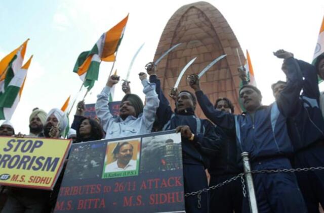 Dėl teroro aktų metinių Mumbajuje - griežtos saugumo priemonės