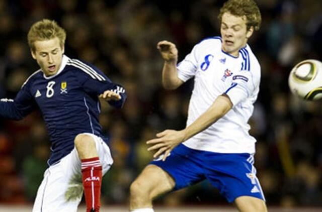 Draugiškose rungtynėse škotai nugalėjo Farerų salų futbolininkus