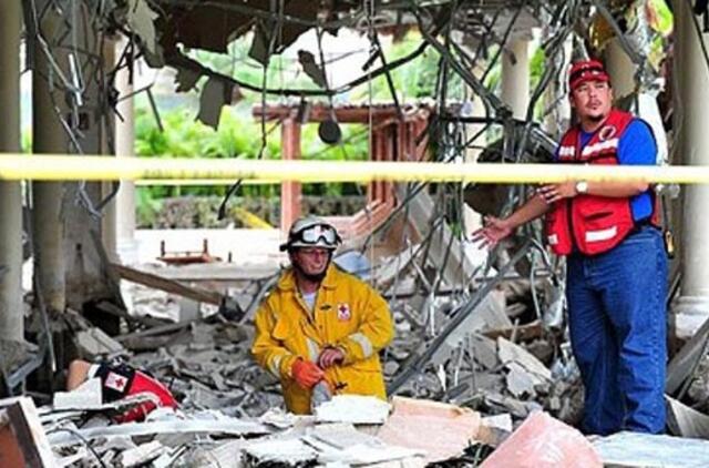 Meksikoje per sprogimą viešbutyje žuvo mažiausiai 7 žmonės