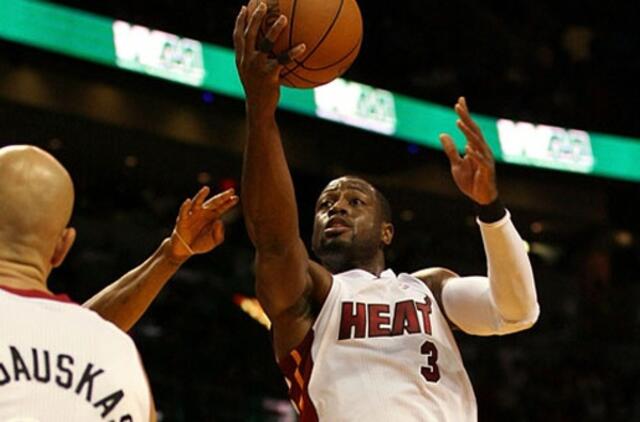 NBA: Žydrūnas Ilgauskas "Miami Heat" komandai per rungtynes su "Wizards" pelnė 4 taškus