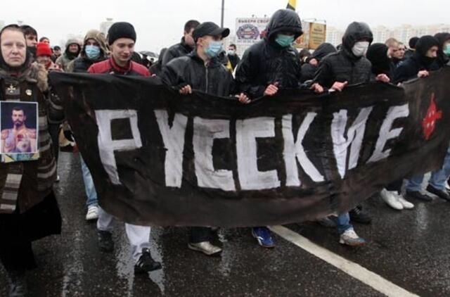 Rusijos miestuose vyko nacionalistų manifestacijos