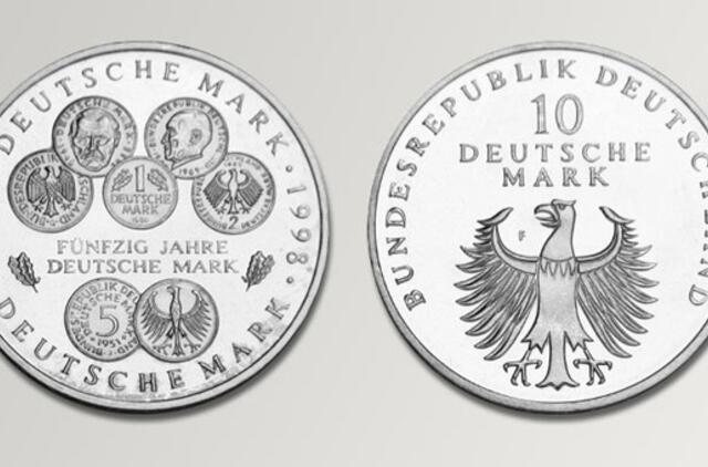 Apklausa: beveik pusė Vokietijos gyventojų ilgisi markės