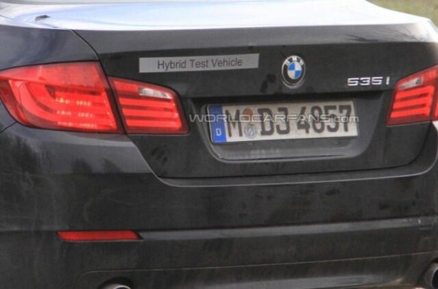 BMW gatvėse bando hibridinę 5-osios serijos versiją